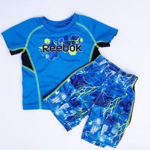Reebok Toddler Boys 2 Piece dry fit Shirt & Shorts